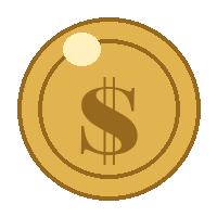 Animated spinning gold coin